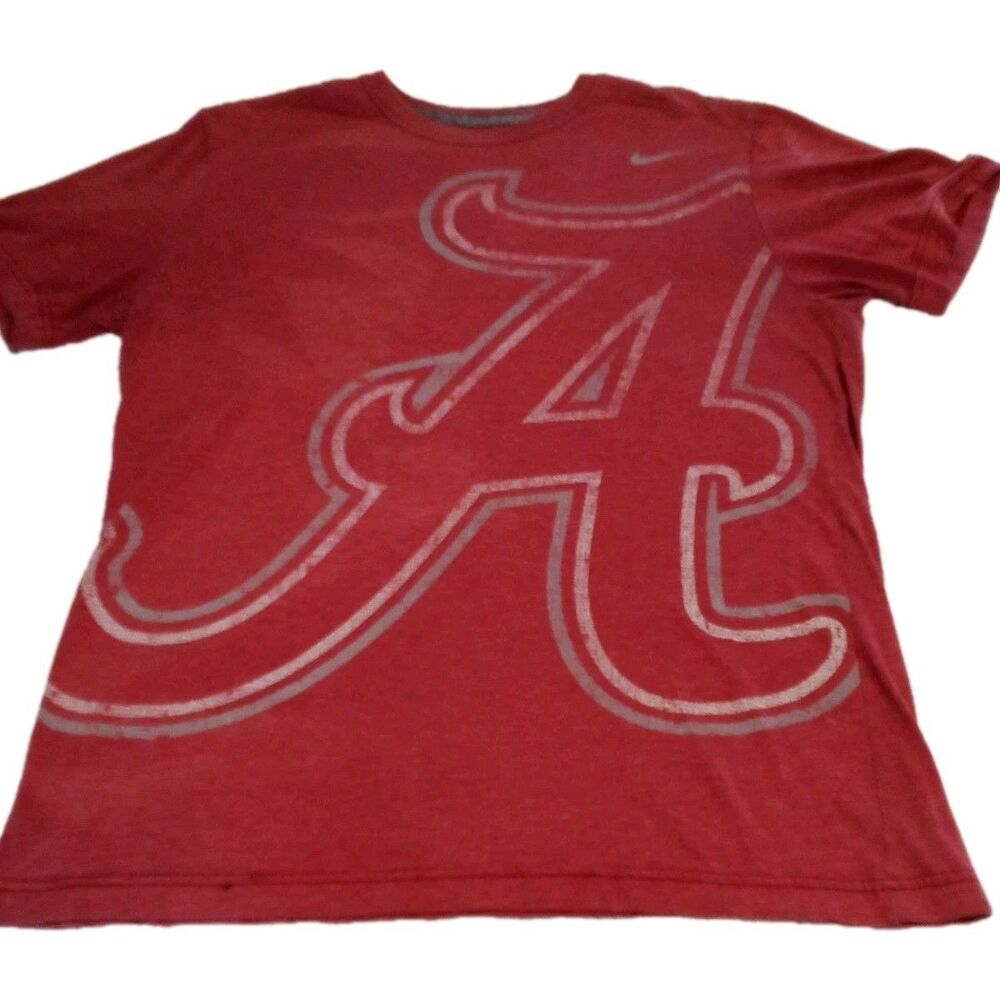 Men's Nike Alabama Distressed Short Sleeve‎ T-shirt Size Large Small Spot ...